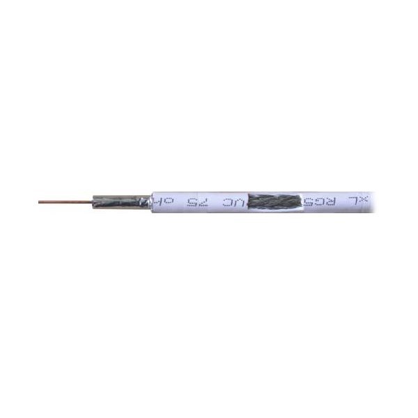 Koaxiální kabel xl-RG 59W (75 Ohm) PVC, 1m, balení 100m, 0.81mm