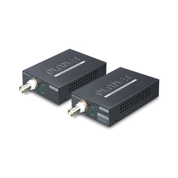 Planet LRP-101C-KIT, COAX PoE extender 10/100Base-TX, IEEE802.3at-30W,EFT+ESD, dosah 1km, -20 až 70°C