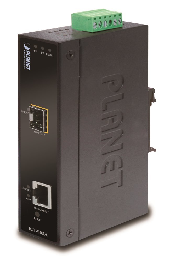 Planet IGT-905A konvertor 1x 1000Base-T,1x SFP port, Web, SNMP, VLAN, shaper, filter