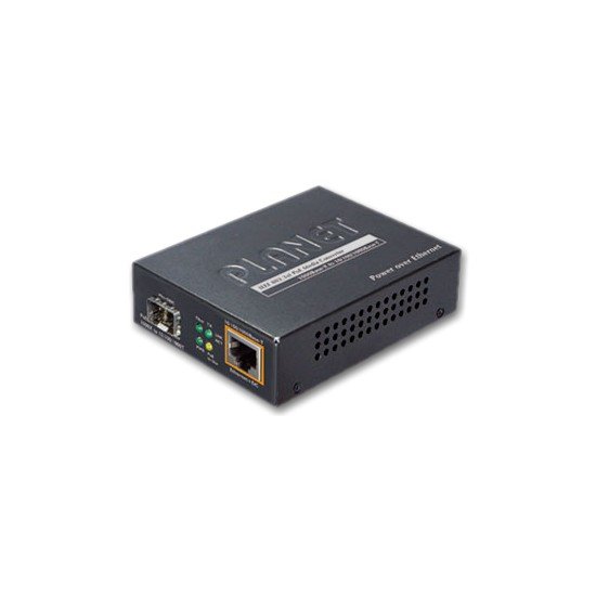 Planet GTP-805A konvertor 10/100/1000Base-T / miniGBIC SFP, PoE injektor IEEE 802.3at