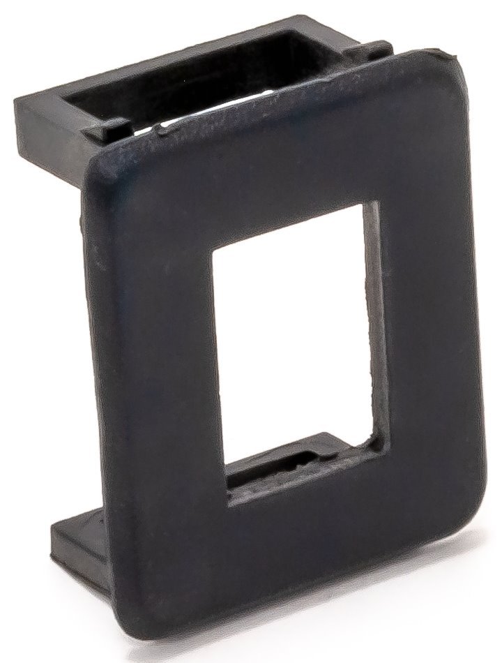 Rámeček do patch panelu, pro SC simplexní optický konektor - černý - Doprodej
