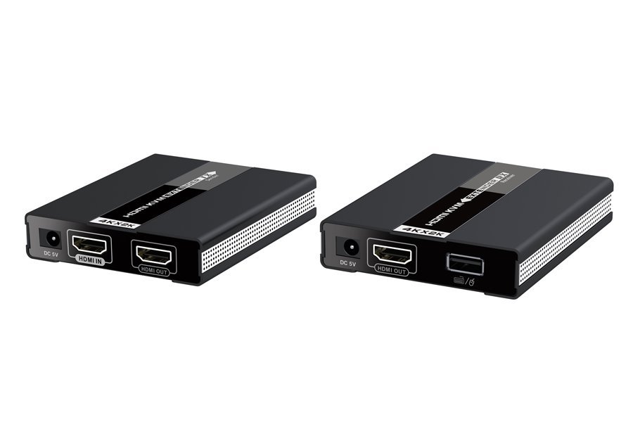 CAT6 HDMI + USB extender, dosah 60m, HDMI 1.3, 2x USB 2.0 jednosměrně, cena za pár