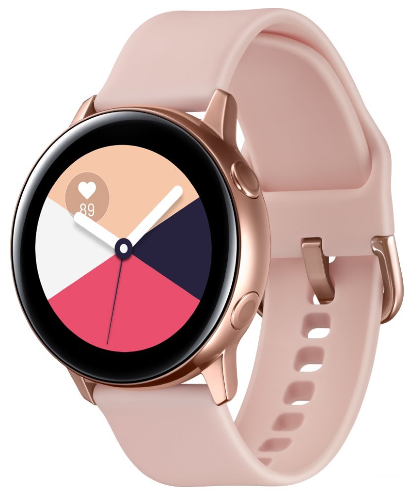 samsung galaxy watch active r500 ruzovo zlate sm r500nzdaxez 100mega distribution s r o