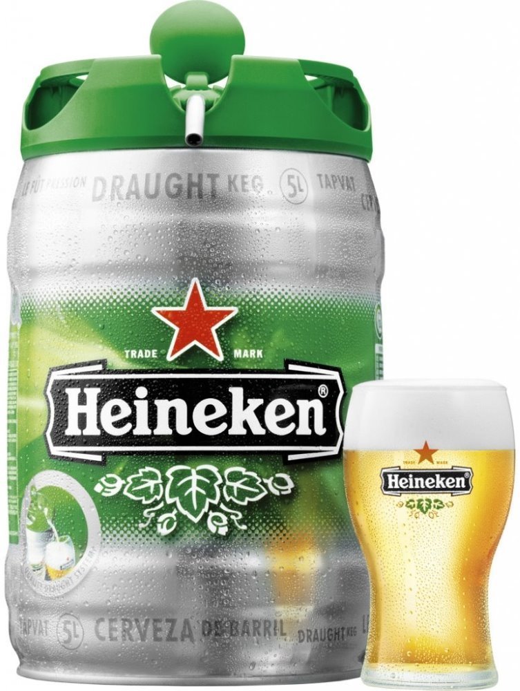 Pivo Heineken 5l - samostatně neprodejné