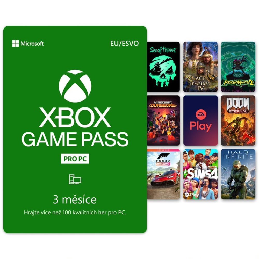 Kupón na XBOX Game Pass na 3 měsíce