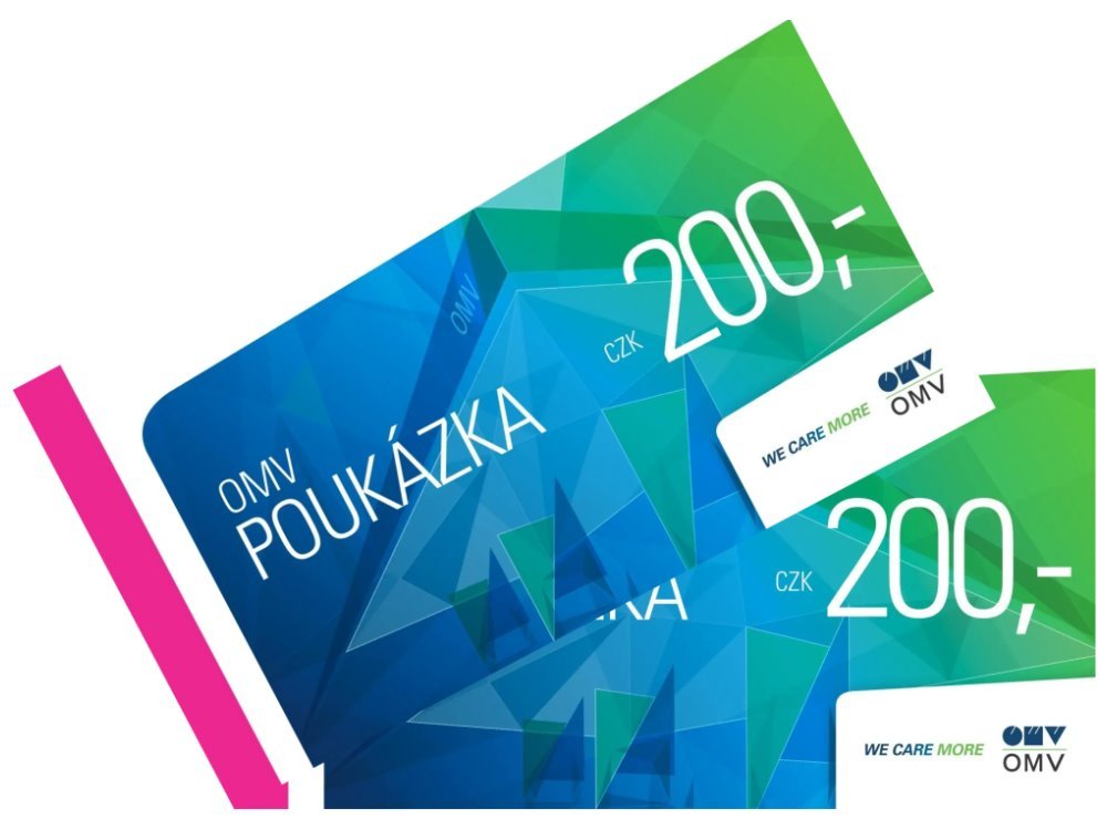 Poukázka OMV v hodnotě 400 Kč