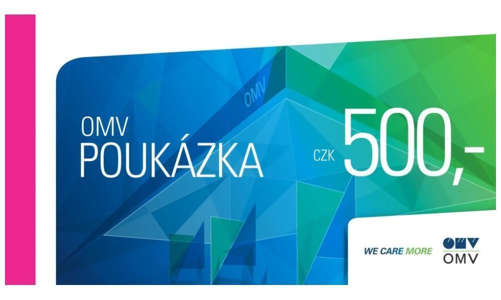 Poukázka OMV v hodnotě 500Kč