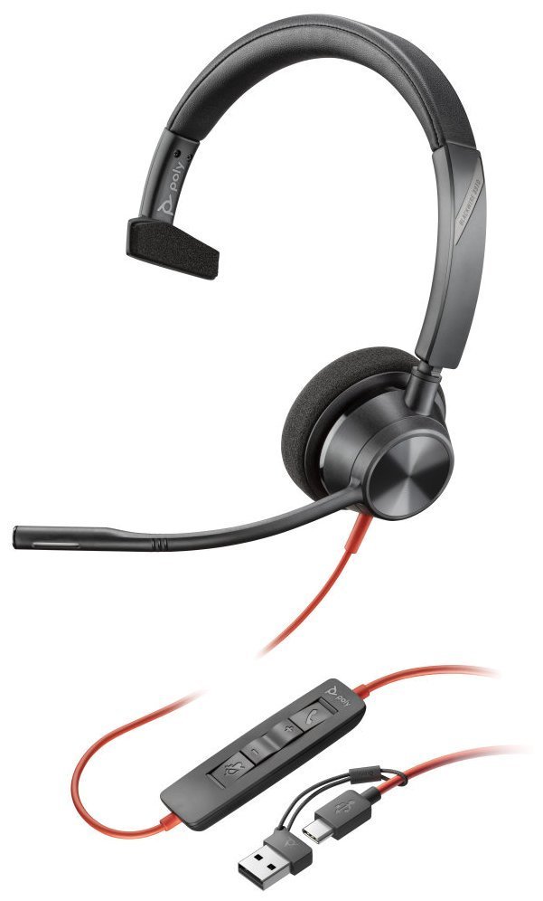 Poly Blackwire 3310 USB-C/A