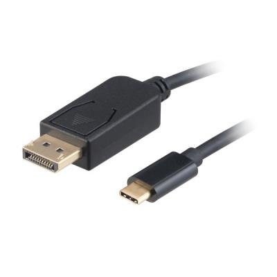 Kabel Akasa USB typ C na DisplayPort 1,8m černý
