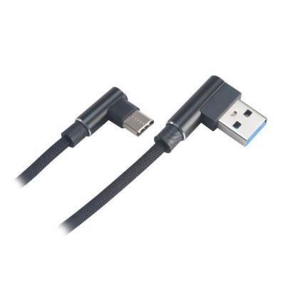 Kabel Akasa USB 2.0 typ A na typ C 90° 1m černý
