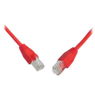 Solarix Patch kabel CAT5E SFTP PVC 5m červený snag-proof C5E-315RD-5MB