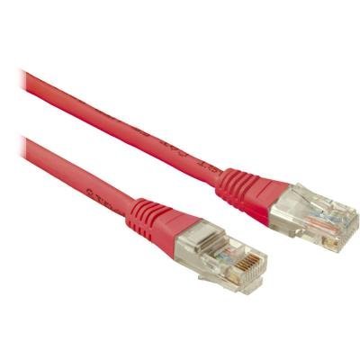 Patch kabel CAT6 UTP PVC 2m červený non-snag-proof C6-114RD-2MB