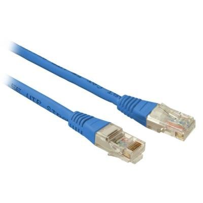 Patch kabel Solarix CAT5E UTP PVC 0,5m modrý