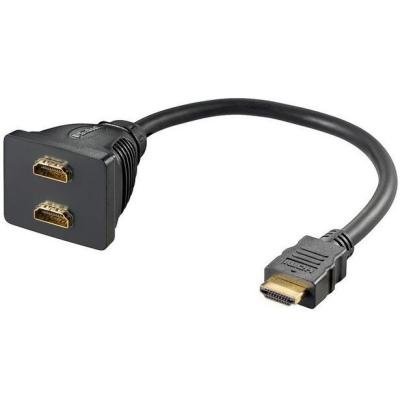 Kabel PremiumCord HDMI - 2x HDMI 30cm