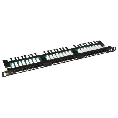 Solarix Patch panel SX24HD-5E-UTP-BK
