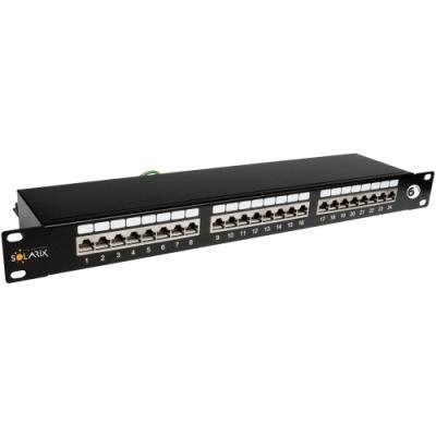 Patch panel Solarix SX24-6-STP-BK