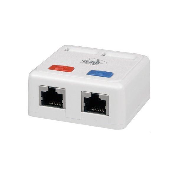 Datová zásuvka Solarix SX288-5E-STP-WH