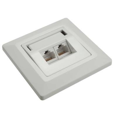 SX9-2-5E-UTP-WH Ethernet socket 2xRJ45 STP c5e