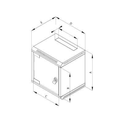 Rozvaděč Triton RBA 10" 4U jednodílný 260 mm
