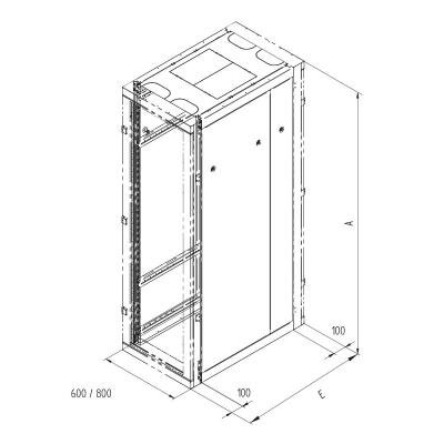 Rozvaděč Triton RXA 19" 42U 1000mm 