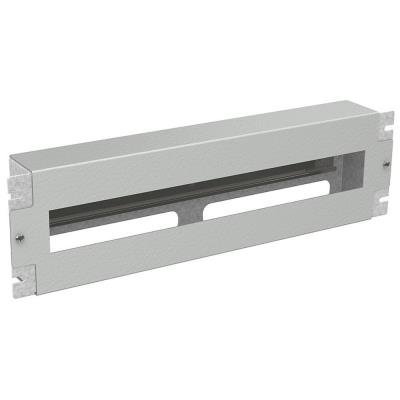 SOLARIX Installation panel 3U with DIN rail for 19" rack, RAL 7035, RAIL-3U-DIN