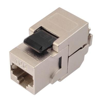 Solarix Keystone 10G CAT6A STP RJ45 černý samořezný SXKJ-10G-STP-BK-SA