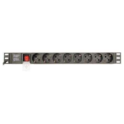 Gembird PDU 8 schuko, 1U, 16 A, 3m