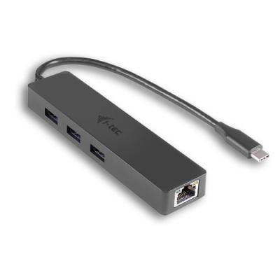 I-TEC Slim USB-C 3 porty s RJ-45