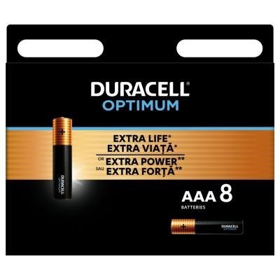 Duracell Optimum alkalická baterie 8 ks (AAA)