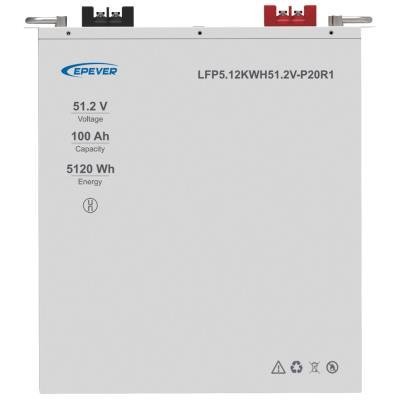 EPEVER úložiště LFP5.12KWH51.2V-P20R1, 51.2V/5,1kWh, LiFePO4, LV, Rack