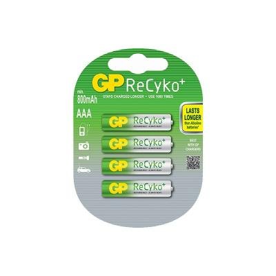 Nabíjecí baterie GP AAA NiMH 800mAh ReCyko+ 4ks