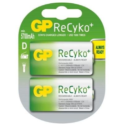 Nabíjecí baterie GP D NiMH 5700mAh ReCyko+ 2ks