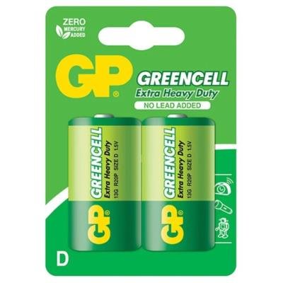 Baterie GP Greencell 1,5V D 2ks