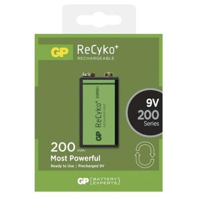 Nabíjecí baterie GP ReCyko+ 9V (GF22) Ni-MH 200mAh