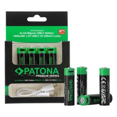 PATONA PREMIUM nabíjecí baterie AA/LR6 2000mAh 4ks