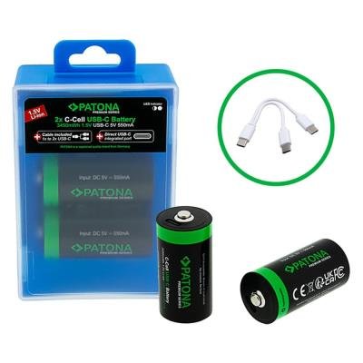 PATONA PREMIUM nabíjecí baterie LR14 (C) 2300mAh 2ks