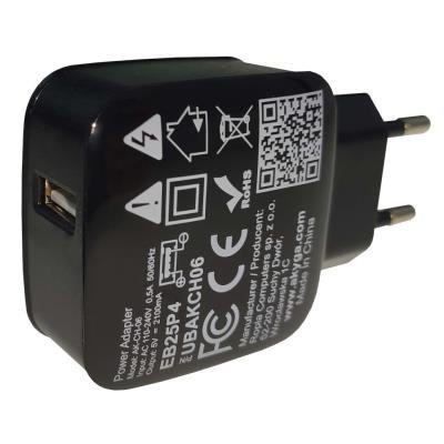 TRX Akyga AK-CH-06 USB nabíječka 220V/ 5V/ 2,1A/ 10W/ černá