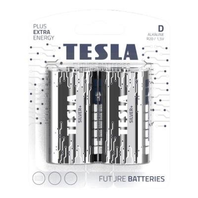 TESLA SILVER+ D (LR20) 2ks