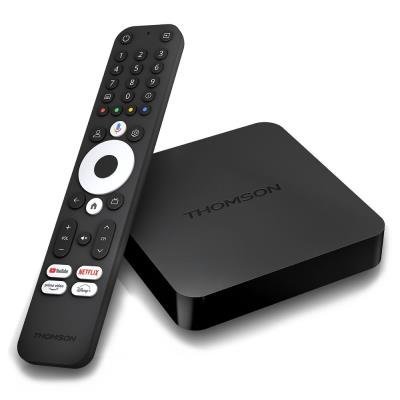 THOMSON android box 240G/ 4K Ultra HD/ H.265/HEVC/ HDR10/ NETFLIX/ HBO/ Disney+/ HDMI/ USB/ LAN/ Wi-Fi/ BT/ Android TV12