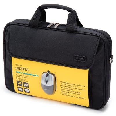 Brašna DICOTA Value Toploader Kit 15,6" černá