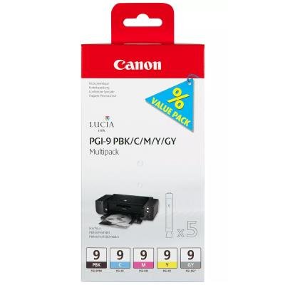 Canon multipack inkoustových náplní PGI-9 PBK/C/M/Y/GY Multi Pack 