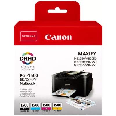 Canon multipack inkoustových náplní PGI-1500 BK/C/M/Y MULTI