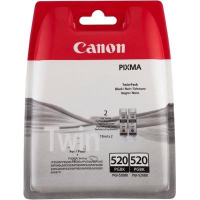 Inkoustová náplň Canon PGI-520Bk 2ks černá