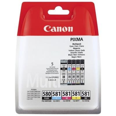 Inkoustová náplň Canon PGI-580 a CLI-581 multipack