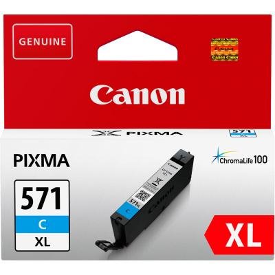 Inkoustová náplň Canon CLI-571C XL modrá