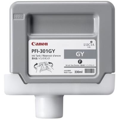 Inkoustová náplň Canon PFI-301GY šedá