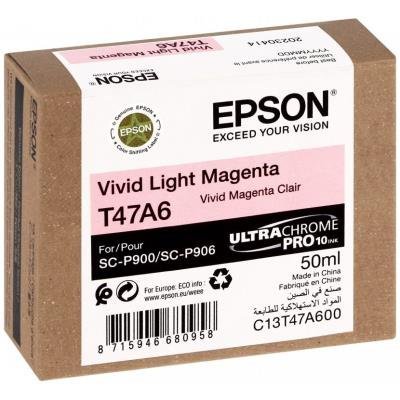 Epson inkoustová náplň/ C13T47A60N/ Singlepack Light Magenta/ UltraChrome