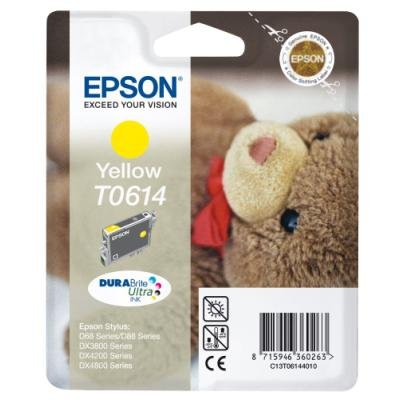 Inkoustová náplň Epson T0614 žlutá
