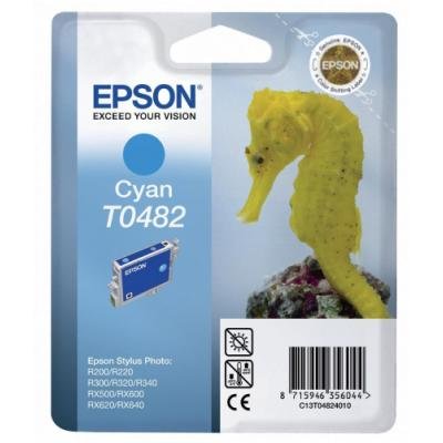 Inkoustová náplň Epson T0482 azurová