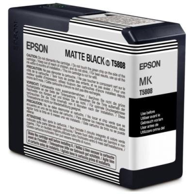 Inkoustová náplň Epson T5808 matná černá